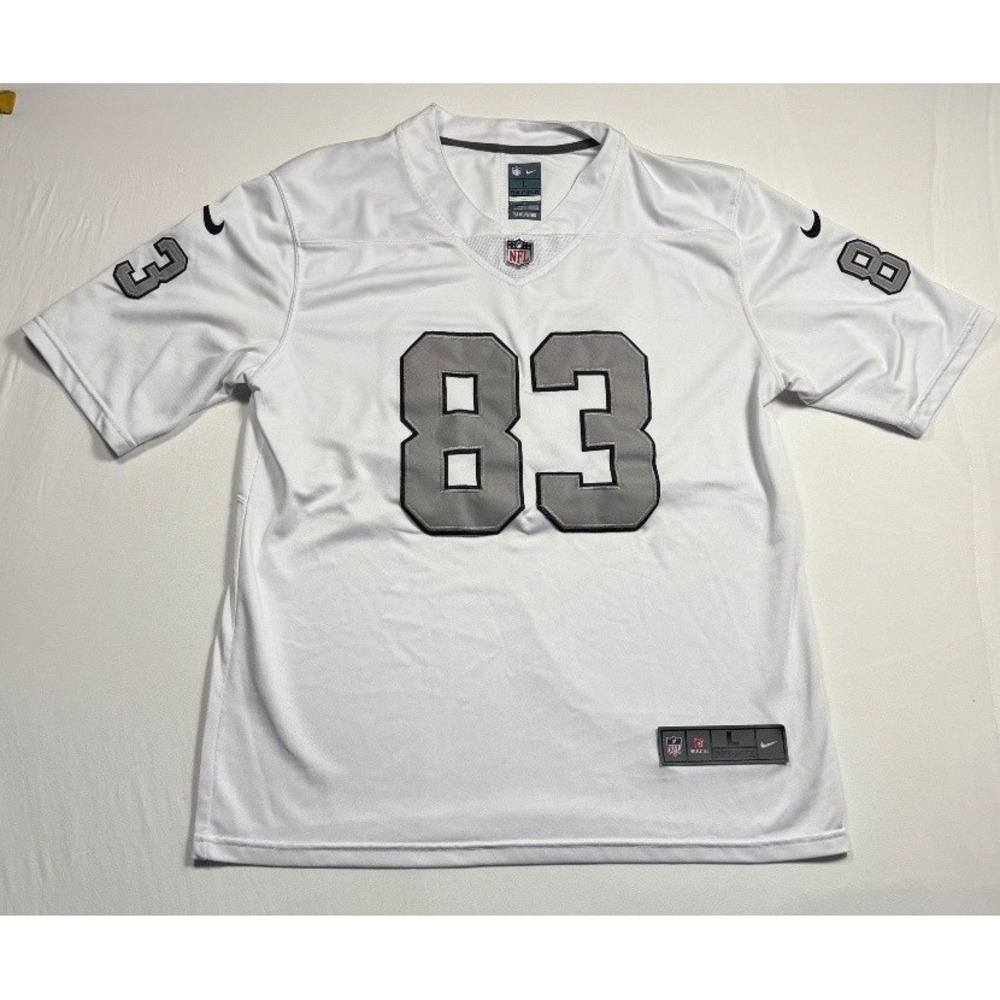 Nike Las Vegas Raiders Darren Waller 83 NFL On Field Jersey Large White
